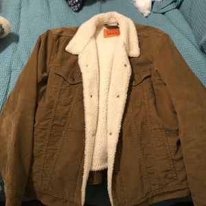 Levi’s Corduroy brown Sherpa jacket XL